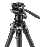 Alta Pro 3VLT 235CV10 Carbon Travel Tripod w/ Counterbalancing Ultra-Compact Video Head