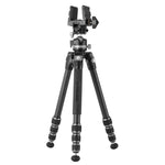 Vanguard Endeavor BT 264CGM65 Compact Packable Carbon Shooting Tripod w/ Low-Profile Ball Head and Compact Gun Mount Clamp