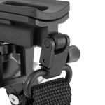 Vanguard Equalizer 2QS C Carbon Fiber Gun Bipod w/ Quick-Release Pic Rail Adapter