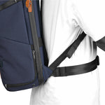 VEO CITY B46 Large Camera Backpack w/ Pouch - Navy Blue