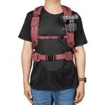 Vanguard VEO Metro 30L Camera & Everyday Backpack (Magenta) – Fits 70–200mm Attached, 17