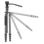 Vesta GO 234 CV10 Carbon Travel Tripod w/ Counterbalancing Video Head