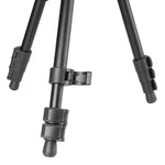 Vesta GO 264 AV12 Aluminum Travel Tripod w/ Counterbalancing Video Head