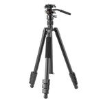 Vesta GO 264 AV12 Aluminum Travel Tripod w/ Counterbalancing Video Head