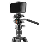 Vesta GO 264 AV12 Aluminum Travel Tripod w/ Counterbalancing Video Head