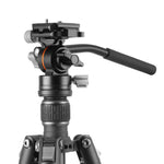 Vesta GO 264 CV12 Carbon Travel Tripod w/ Counterbalancing Video Head